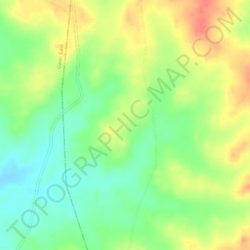 Kuha topographic map, elevation, terrain