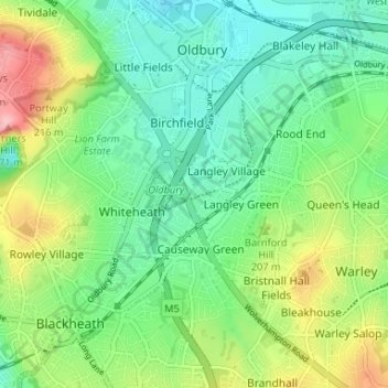 Jarvis topographic map, elevation, terrain
