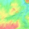 Sint-Bernard topographic map, elevation, terrain