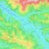 Lestrunie topographic map, elevation, terrain
