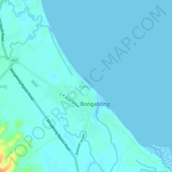 Aplaya topographic map, elevation, terrain