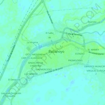 CENTRAL topographic map, elevation, terrain
