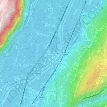 Nave San Rocco topographic map, elevation, terrain