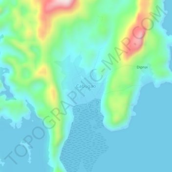 Cabugao topographic map, elevation, terrain