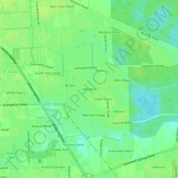 Windfall topographic map, elevation, terrain