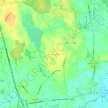 West Meadow topographic map, elevation, terrain