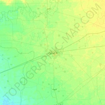 Arifwala topographic map, elevation, terrain