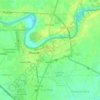 Banga Ⅰ topographic map, elevation, terrain