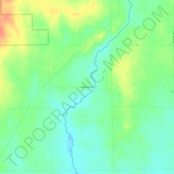 Killmaster topographic map, elevation, terrain