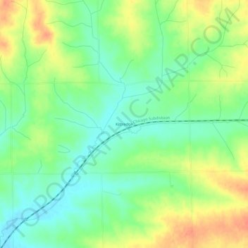 Kittredge topographic map, elevation, terrain