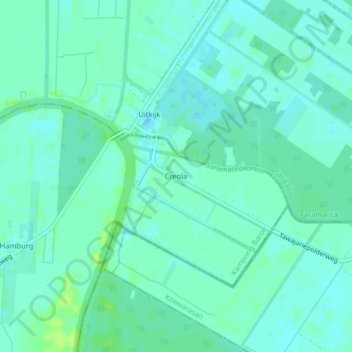 Creola topographic map, elevation, terrain