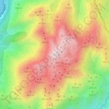 A Moa topographic map, elevation, terrain