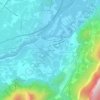 Champ Fleuri topographic map, elevation, terrain