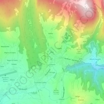 Rotz topographic map, elevation, terrain