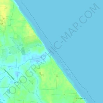 Sand le Mere topographic map, elevation, terrain