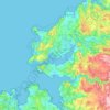 Ferrol topographic map, elevation, terrain