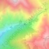 Cascadas topographic map, elevation, terrain