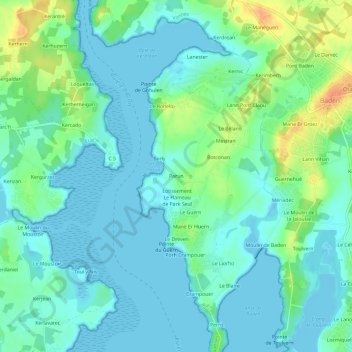 Parun topographic map, elevation, terrain