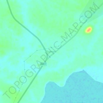 Solmari topographic map, elevation, terrain