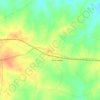 Jaipur topographic map, elevation, terrain