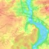 Poul Raned topographic map, elevation, terrain