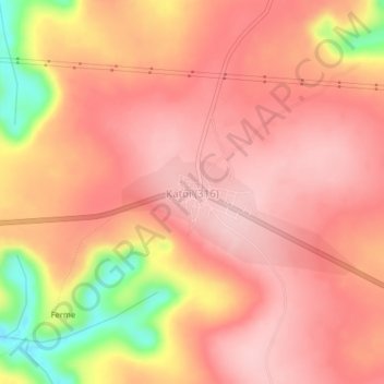 Katoi (316) topographic map, elevation, terrain