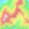 Cime de la Recoude topographic map, elevation, terrain