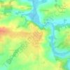 La Métairie des Landes topographic map, elevation, terrain