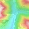 la Molina topographic map, elevation, terrain