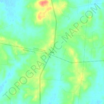 Livia topographic map, elevation, terrain