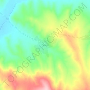 Ataköy topographic map, elevation, terrain