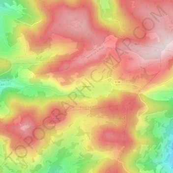 Presles topographic map, elevation, terrain