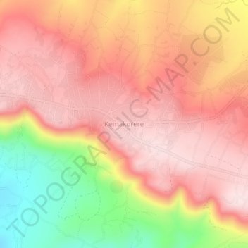 Kemakorere topographic map, elevation, terrain