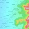 Moroto topographic map, elevation, terrain