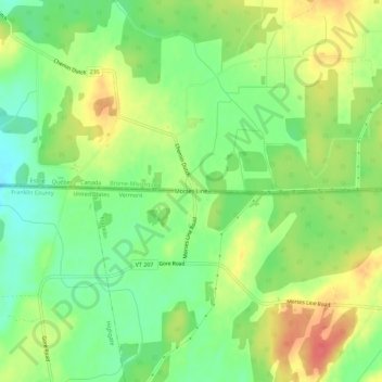 Morses Line topographic map, elevation, terrain