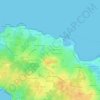 Les Eaux topographic map, elevation, terrain