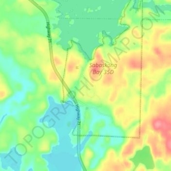 Crow Lake topographic map, elevation, terrain