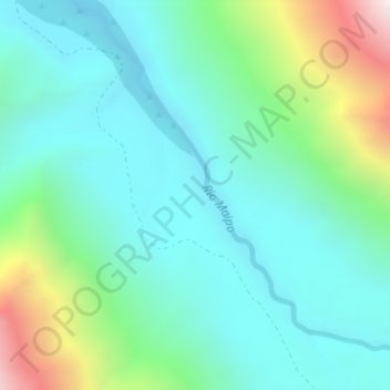 Alfalfal topographic map, elevation, terrain
