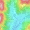 Les Biolles topographic map, elevation, terrain
