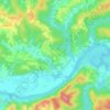 Pokupsko topographic map, elevation, terrain