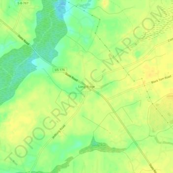 Long Ridge topographic map, elevation, terrain