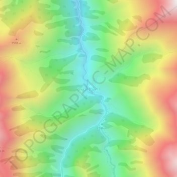 Mutso topographic map, elevation, terrain