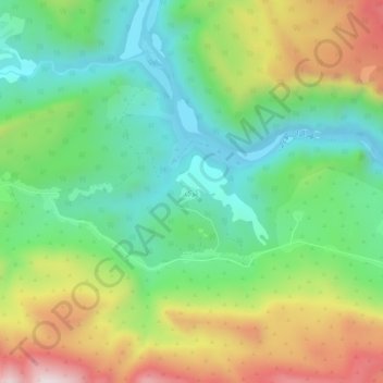 Kiri topographic map, elevation, terrain