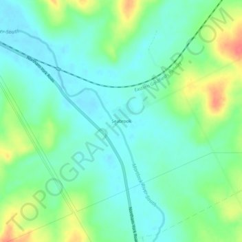 Seabrook topographic map, elevation, terrain
