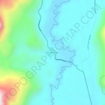 Villa Amengual topographic map, elevation, terrain