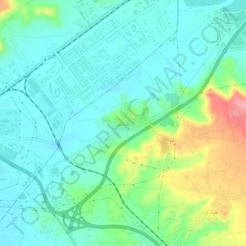 Ash-Shir topographic map, elevation, terrain