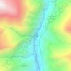 Syange topographic map, elevation, terrain