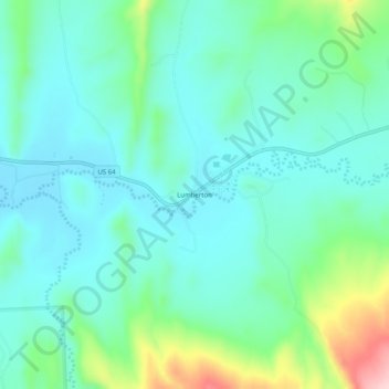 Lumberton topographic map, elevation, terrain