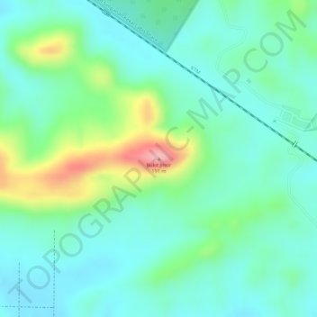Bukit Jinsir topographic map, elevation, terrain