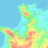 Hermosa topographic map, elevation, terrain